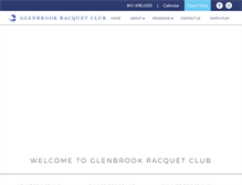 Tablet Screenshot of glenbrookracquetclub.com